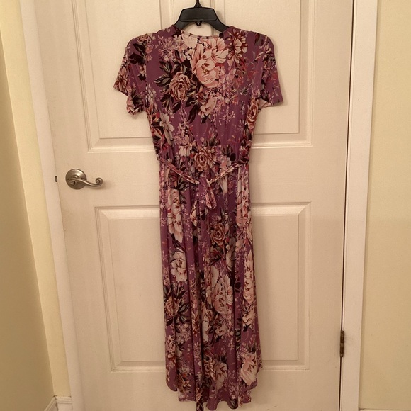 Pink Blush Maternity Wrap Dress - Picture 5 of 5